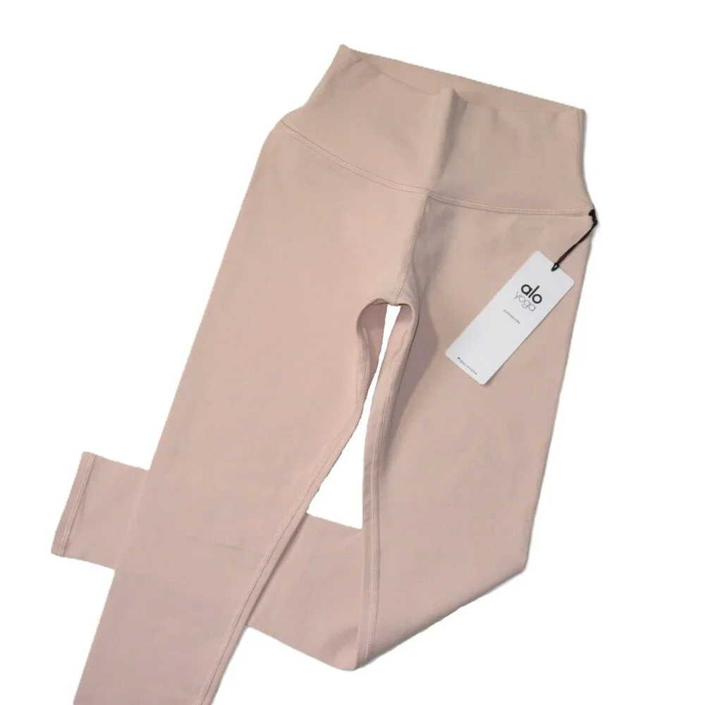 NWT Alo Yoga High-Waist Airbrush Legging in Nectar Stretch Workout S